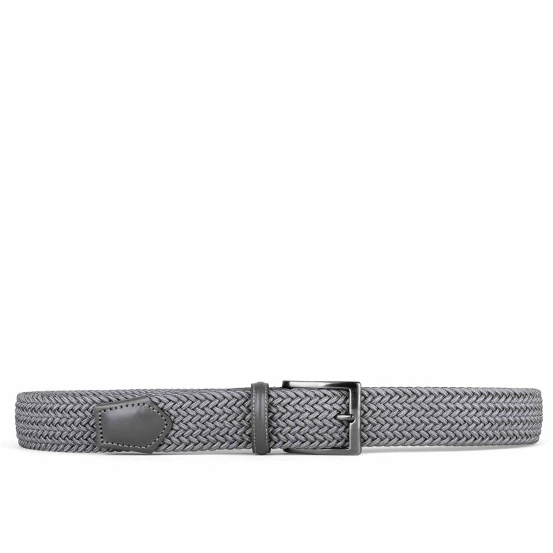 Braided Viscose Belt Grey Mauro image