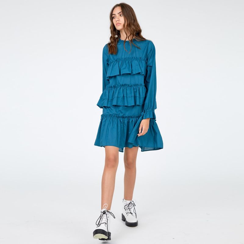 Nadia Ruffle Cotton Dress image