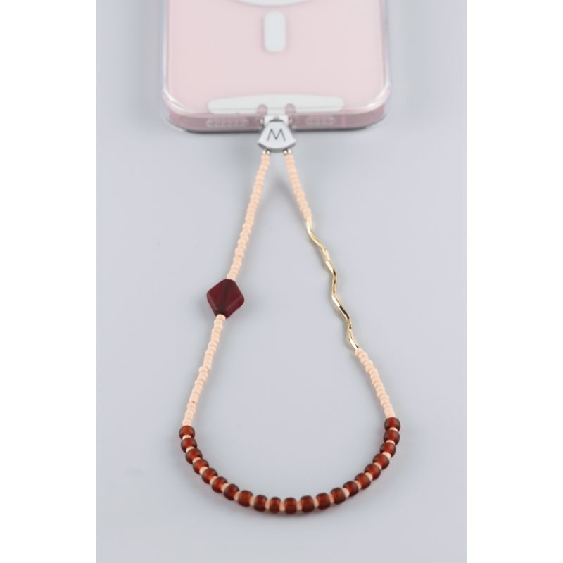 M Beads Phone Bracelet - Chai image