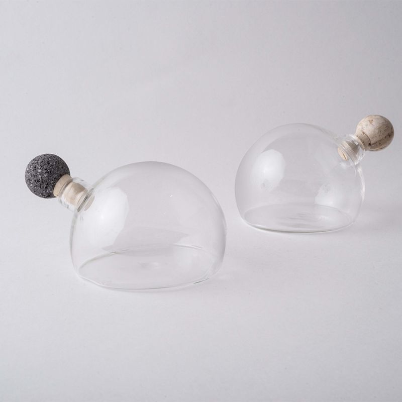 Galapagos Oil Dispensers With Marble & Lava Stone Lid image