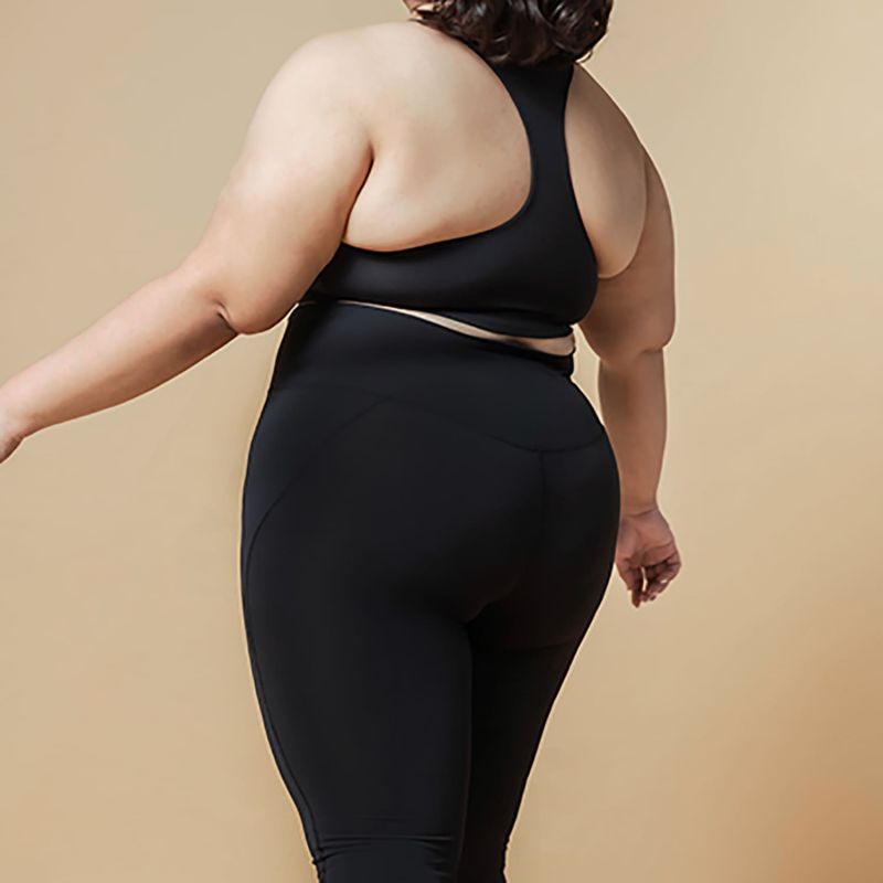 KIN + ALLY Black Dahlia Compression Legging in ActiveKnit - 7/8