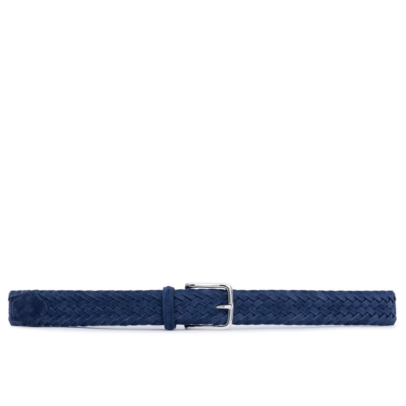 Braided Suede Belt Blue Emiliano image