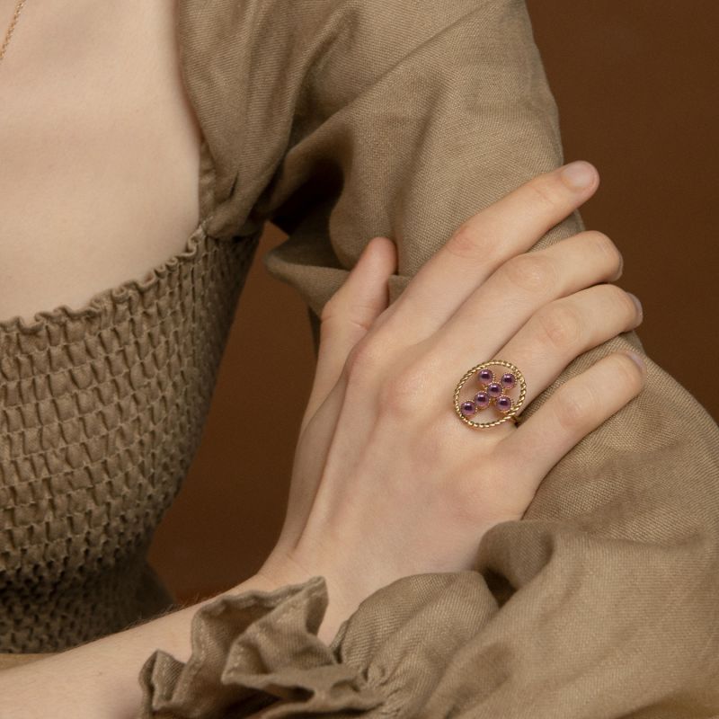 Hope Gold-Plated Rhodolite Ring image