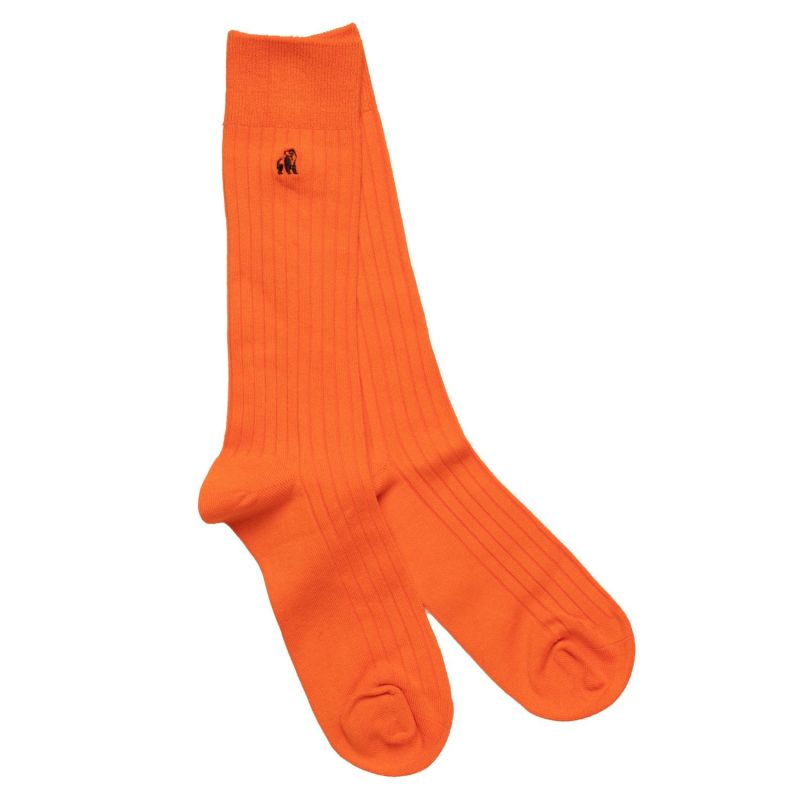 Orange & Blue Bamboo Sock Bundle - Four Pairs image