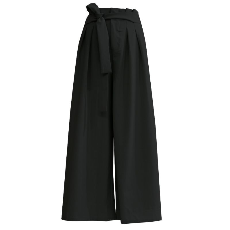 Caspian Extreme Wide Leg Trouser In Black Stone image