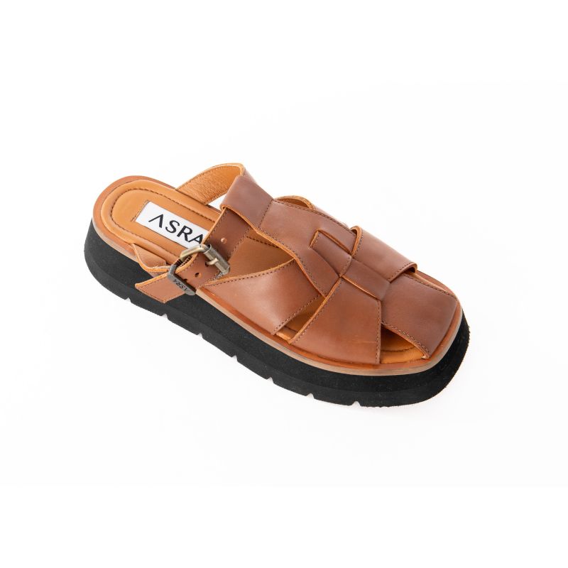 Mace - Tan Leather Backless Sandal image