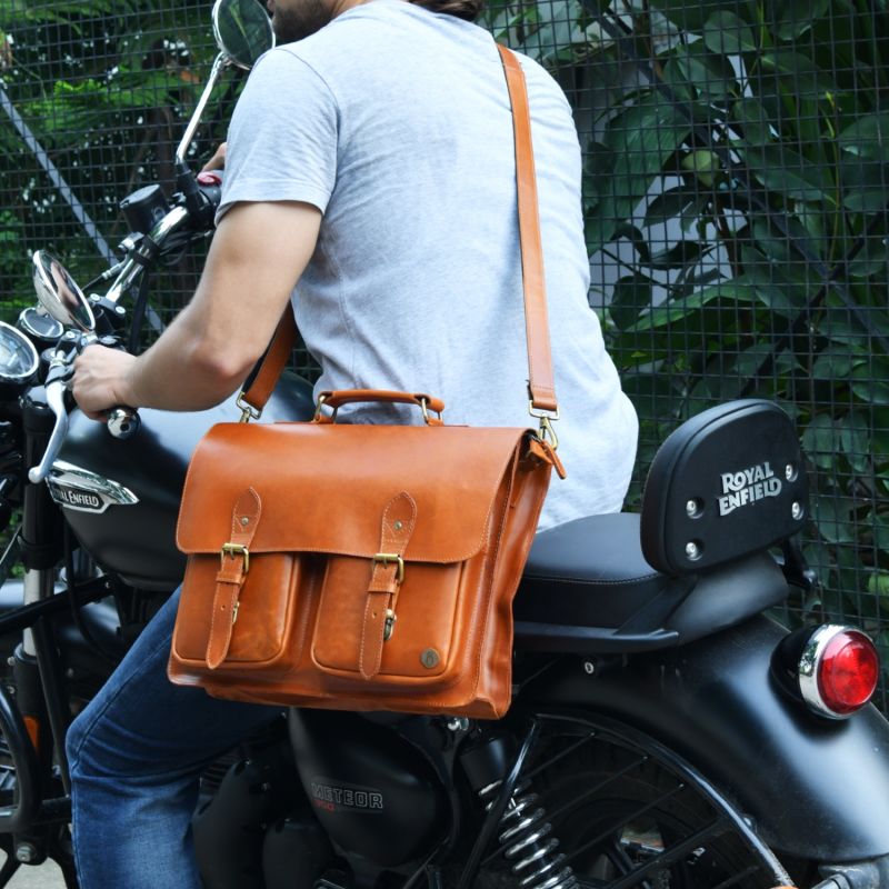 Madan Leather Messenger Bag image