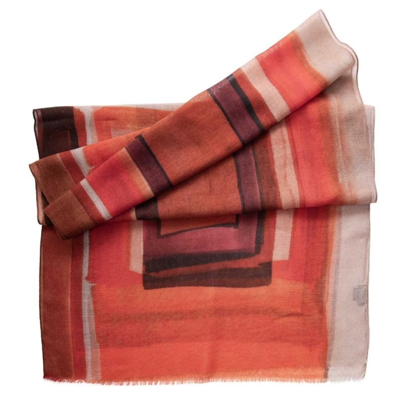 Michaelis Wool Scarf in Bright Red