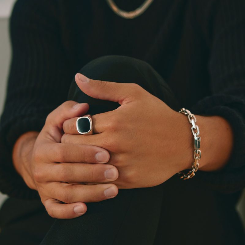 Mafia Bling Ring - Sterling Silver | LOUPN | Wolf & Badger Mafia Bling Ring - Sterling Silver | LOUPN | Wolf & Badger