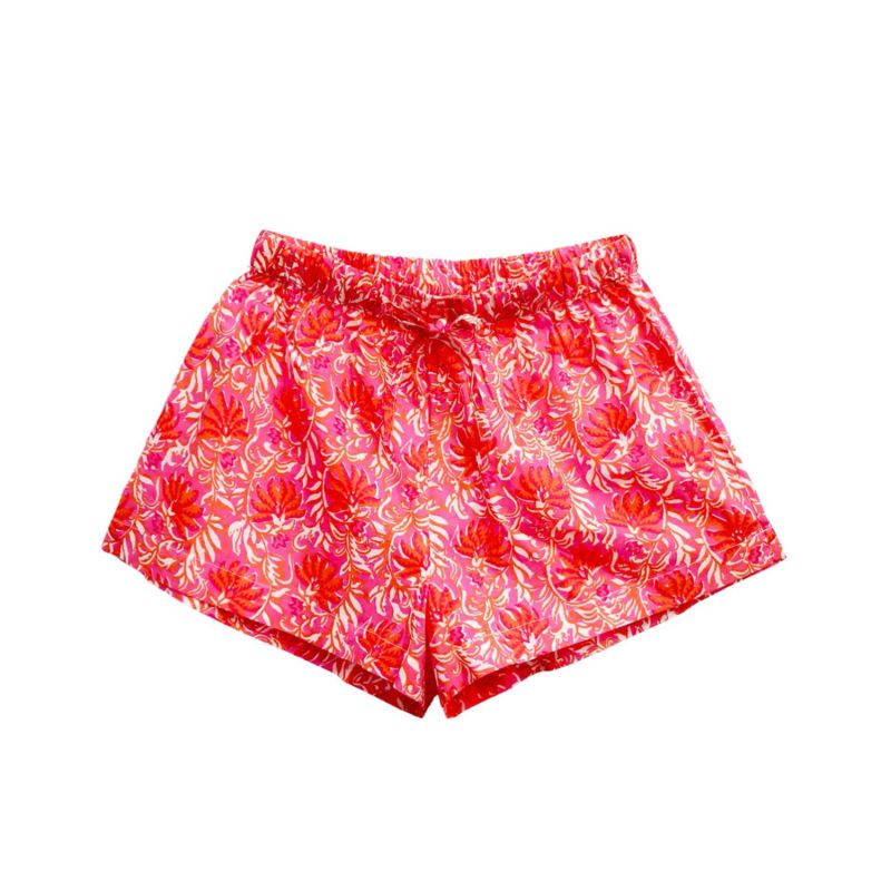 Magenta & Orange Sleep Shorts image