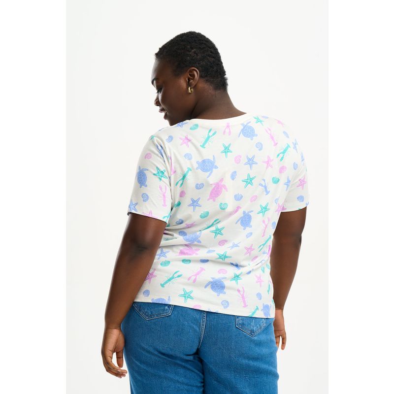 Maggie T-Shirt Off-White/Multi, Sea Cove image