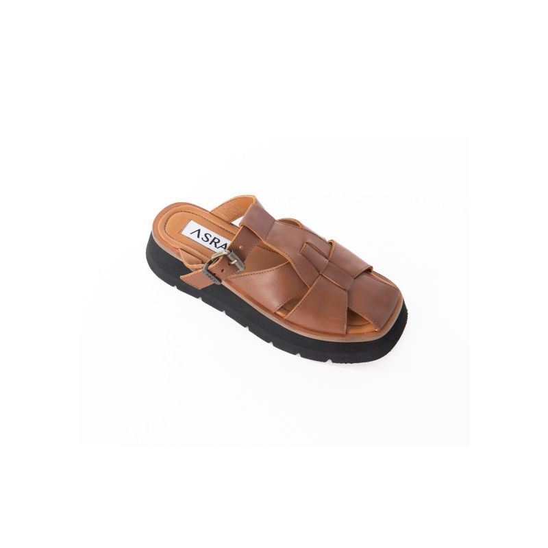 Magnolia - Tan Leather Chunky Sandal image