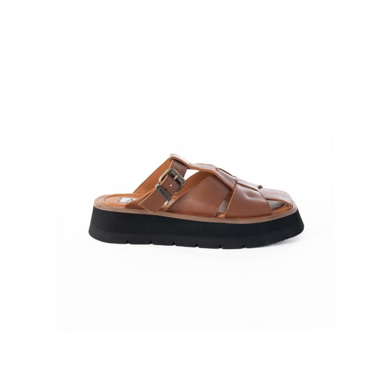 Magnolia - Tan Leather Chunky Sandal image