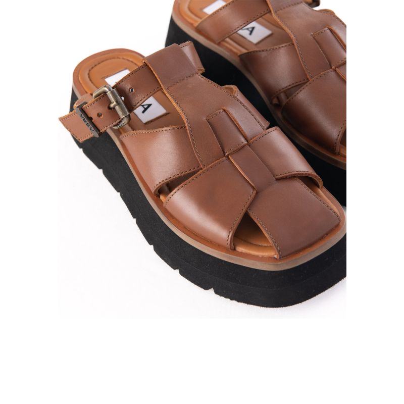 Magnolia - Tan Leather Chunky Sandal image