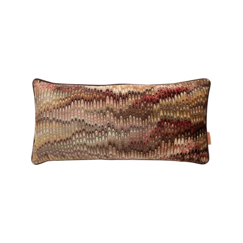 Maize Plumes Velvet Oblong Cushion image