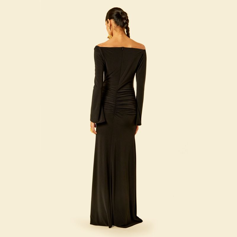 Maldau Maxi Dress In Navsoul Black image