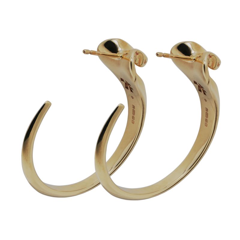 Manasa Gold Hoop Earrings image