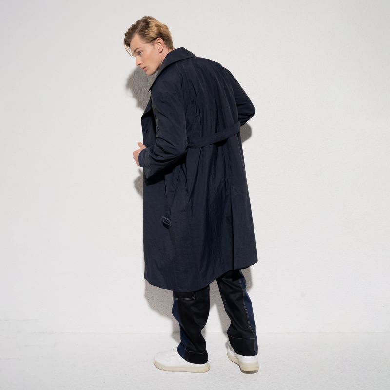 Maple Trench Coat Navy Men image