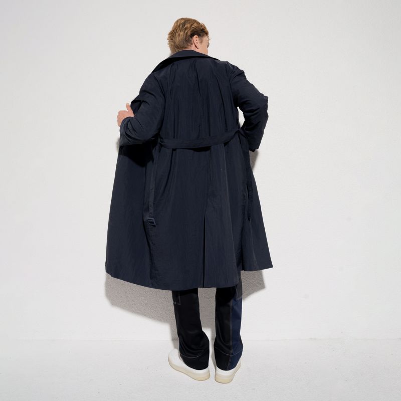 Maple Trench Coat Navy Men image