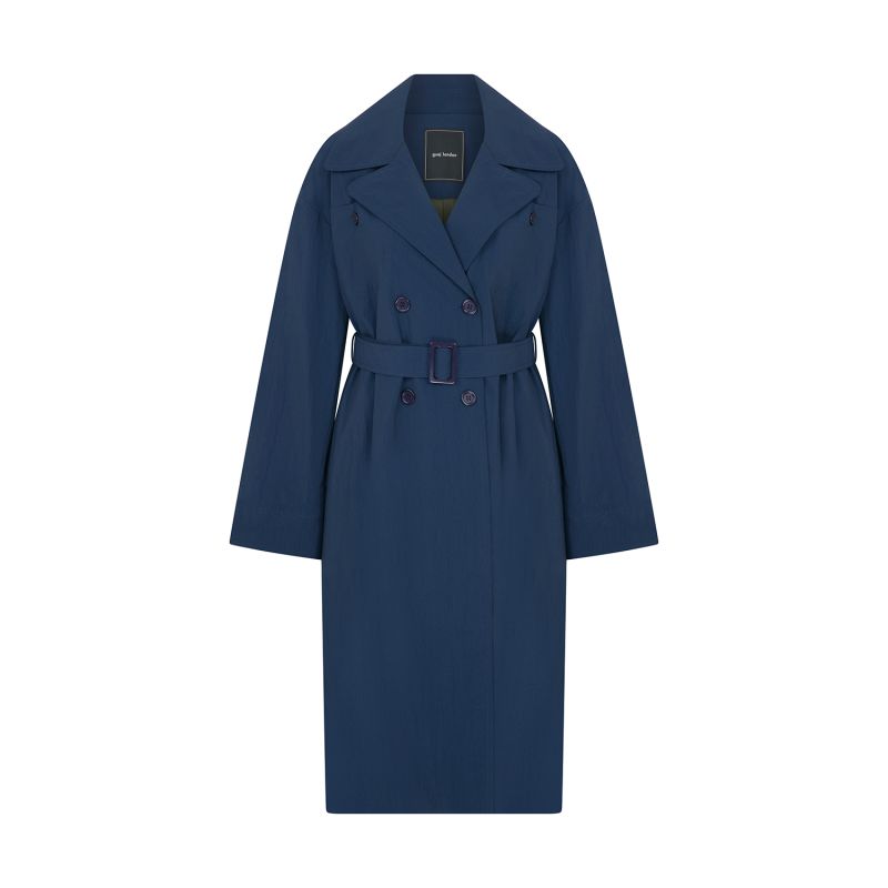 Maple Trench Coat Navy Men image