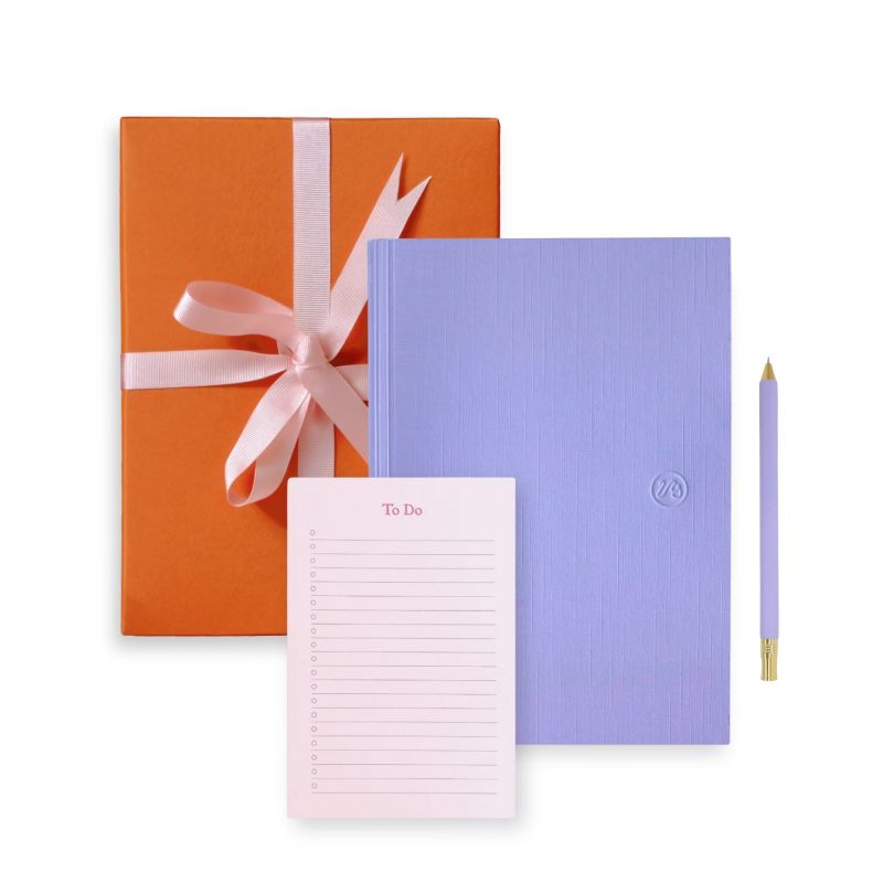 Marais Lilac Notebook, To Do Pad & Purple Everyday Pen / Ruled Paper image