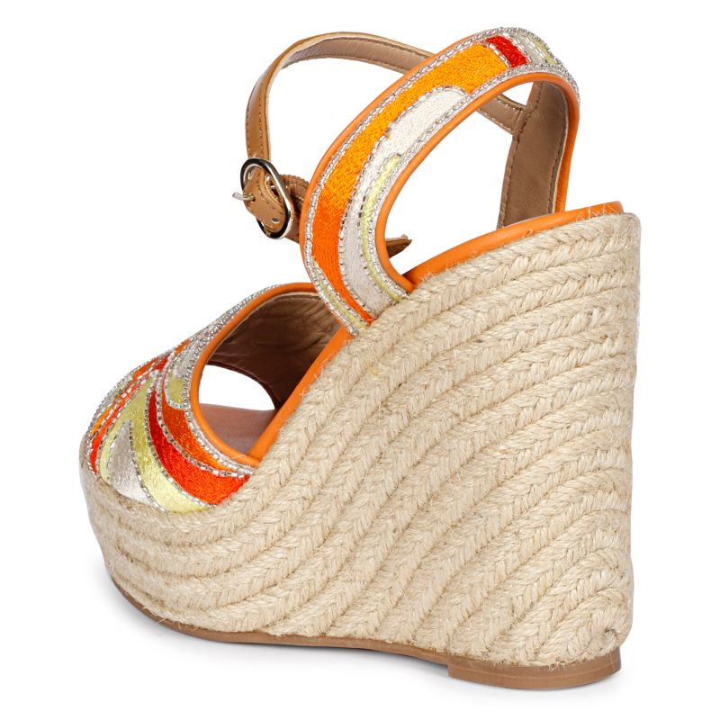 Marcilia Multi Orange - Platform Wedges image