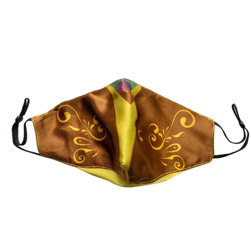 Mardi Gras Double Layer Silk Face Mask, Set Of Three image