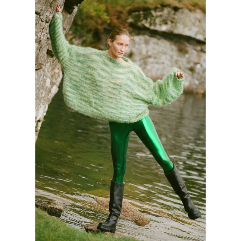 Margate Leggings Metallic Green image