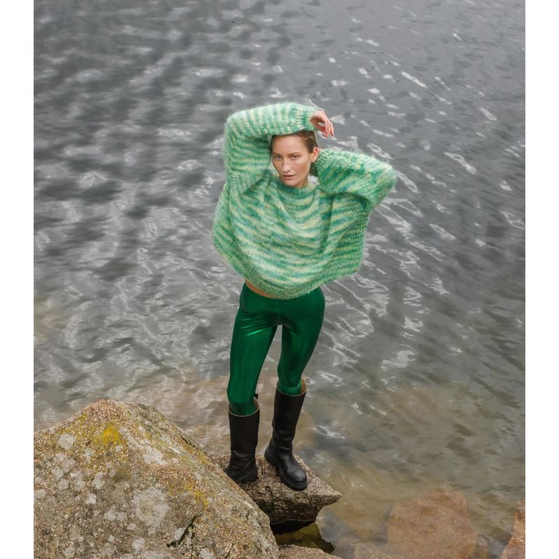 Margate Leggings Metallic Green image