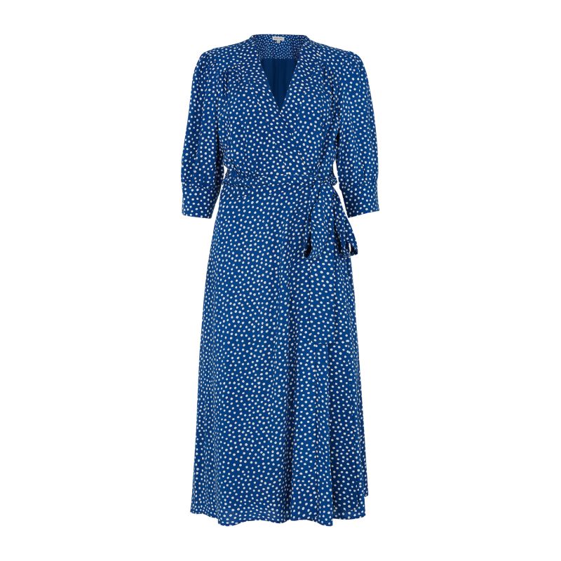 Marianna Blue Scattered Spot Dress image