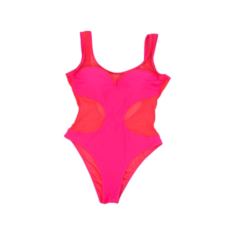 Marilyn Mesh Hot Pink Swim Suit Julia Clancey Wolf & Badger