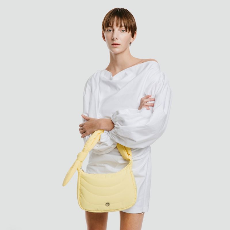 Maro Mini - Recycle Nylon Bag - Lemon Yellow | MARHEN.J | Wolf & Badger