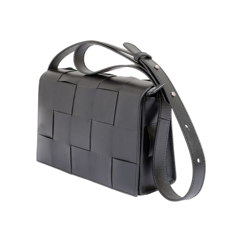 Matchbox Cross Body- Black Soft Leather image