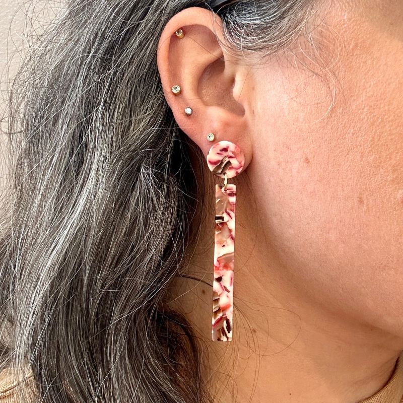 Matchstick Drop Earrings In Peppermint Kiss CLOSET REHAB Wolf & Badger
