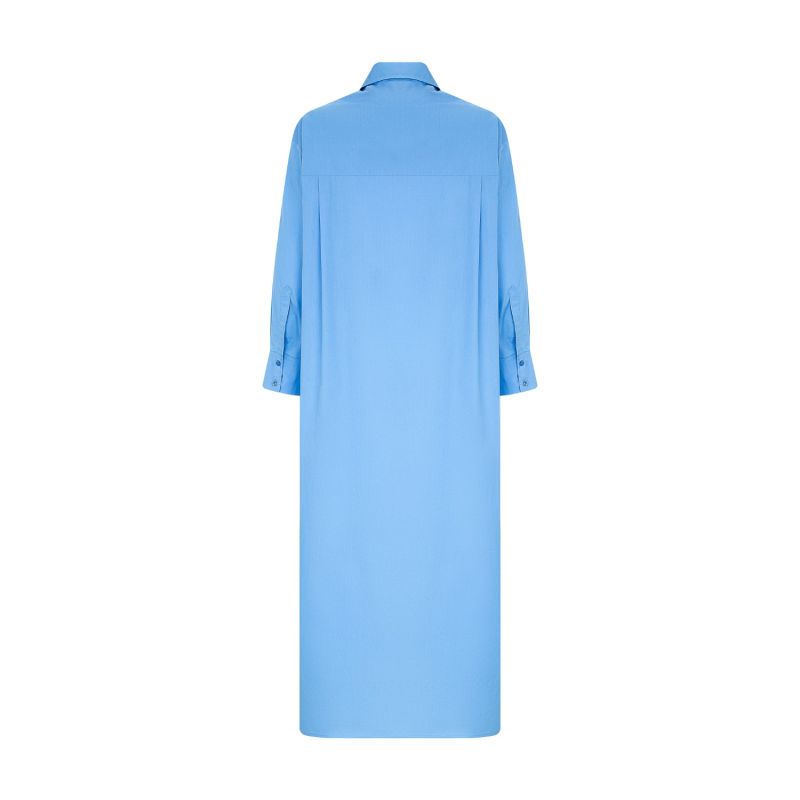 Maxi Shirt Dress Blue image