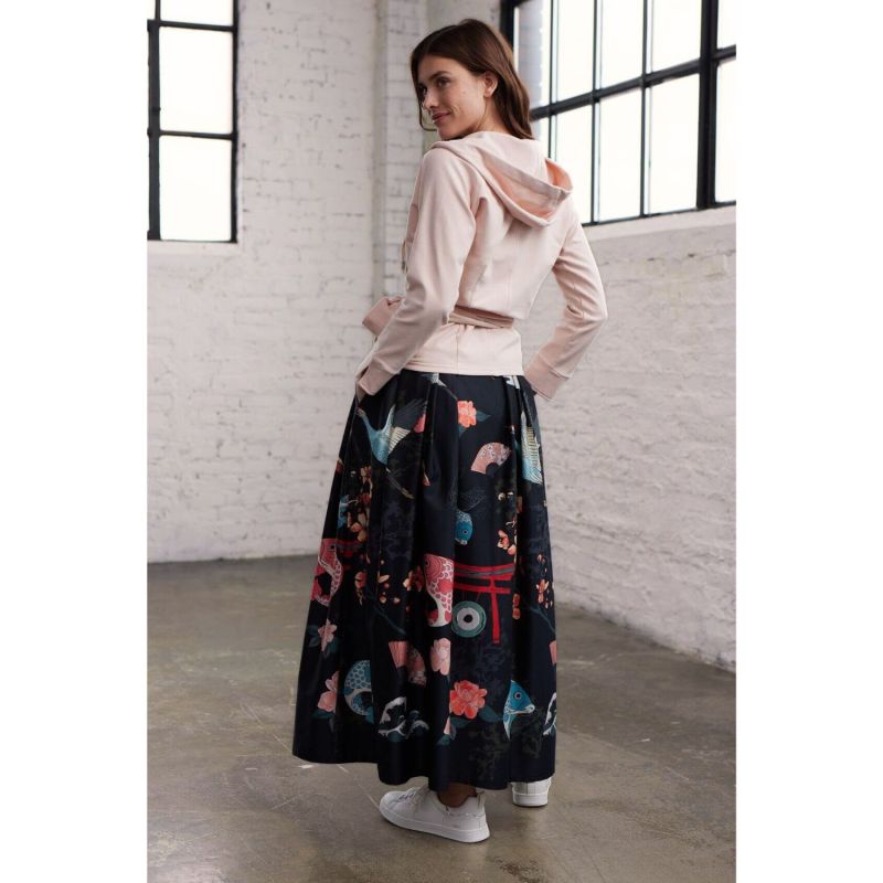 Maxi Skirt With Japanese Print image