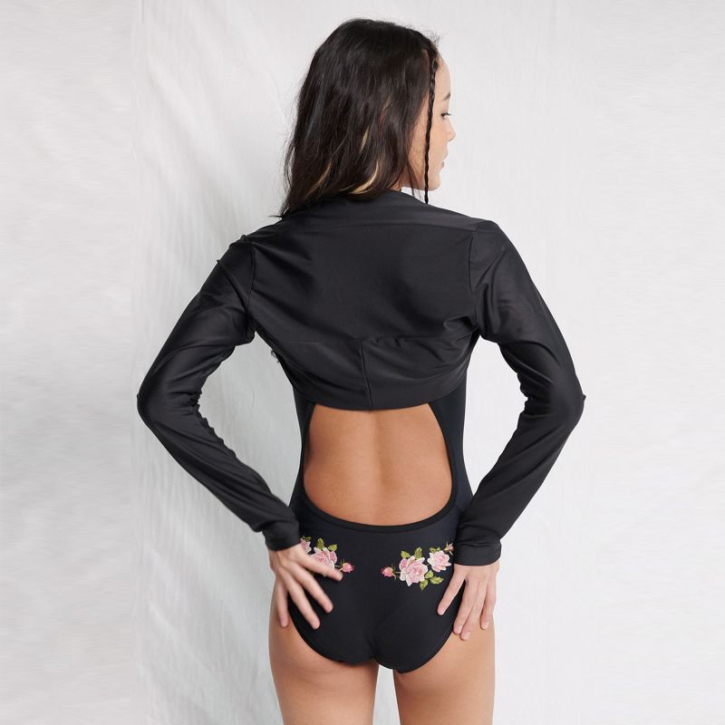 Maya Bolero Top - Black image