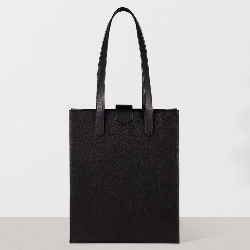 Leather Tote Bag Black image