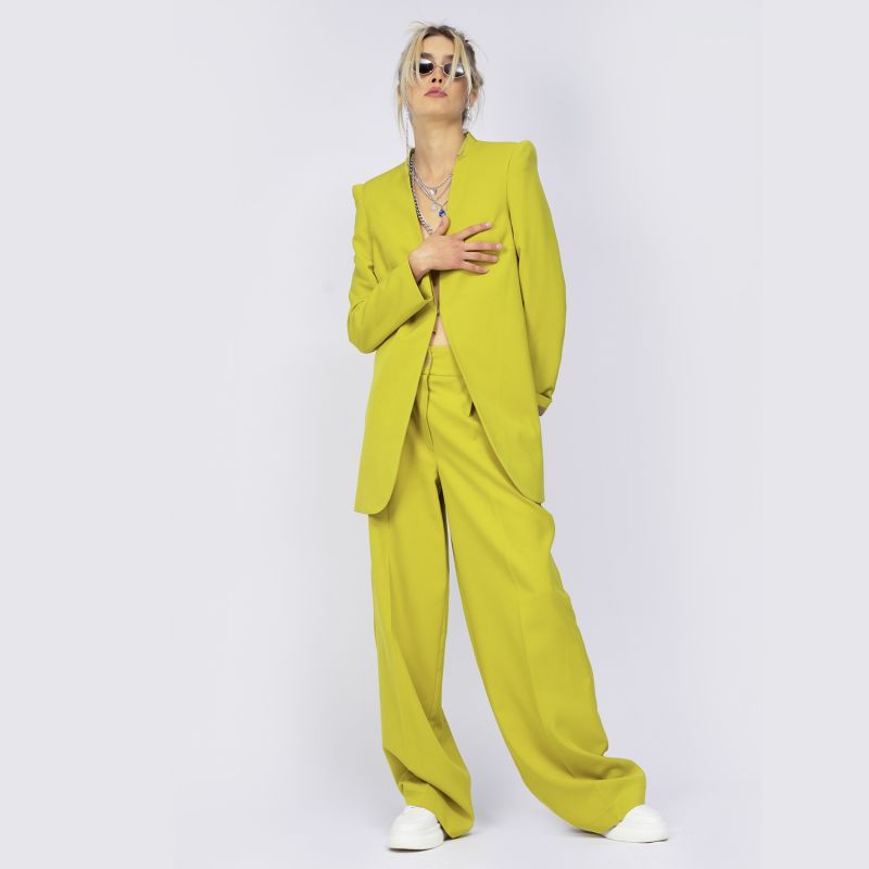 Lime Suit With Sharped Shoulders Blazer image