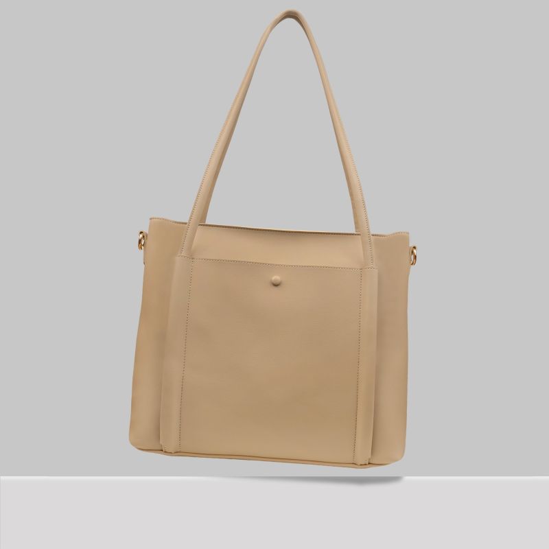 Madison Ave Large Tote Beige image