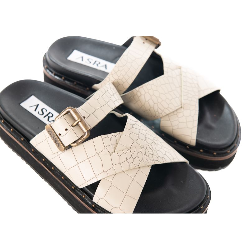 Megan - Rice Croc Leather Chunky Sandal image