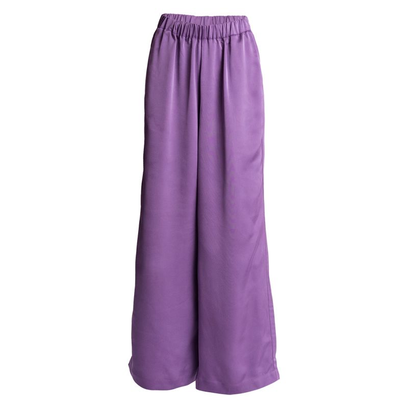 Melissa Elastic Waist Wide Leg Pant - Lavender image