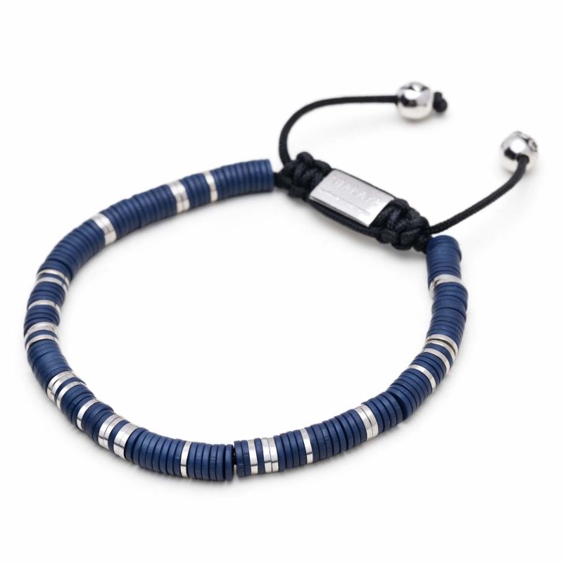 Mens blue beaded bracelets deals