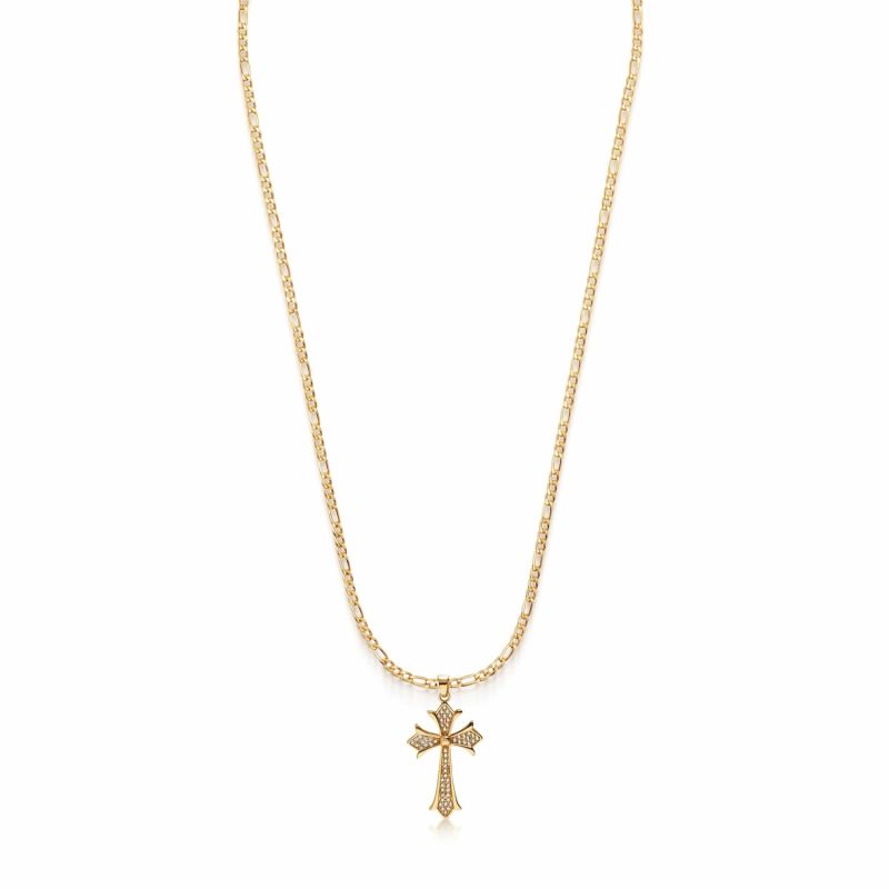 Men's Cz Cross Necklace image