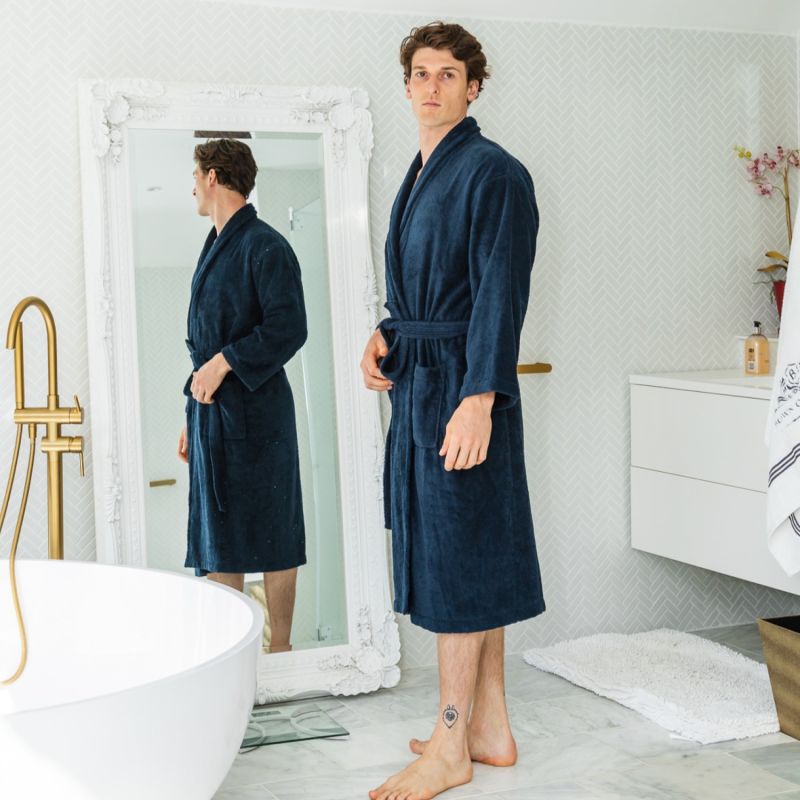 Men's Dressing Gown Salcombe Blue image