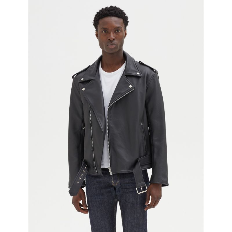 Men's Leather Biker Jacket image