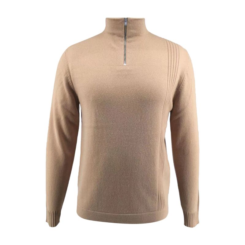 Men's Merino Half-Zip Pullover - Brown image