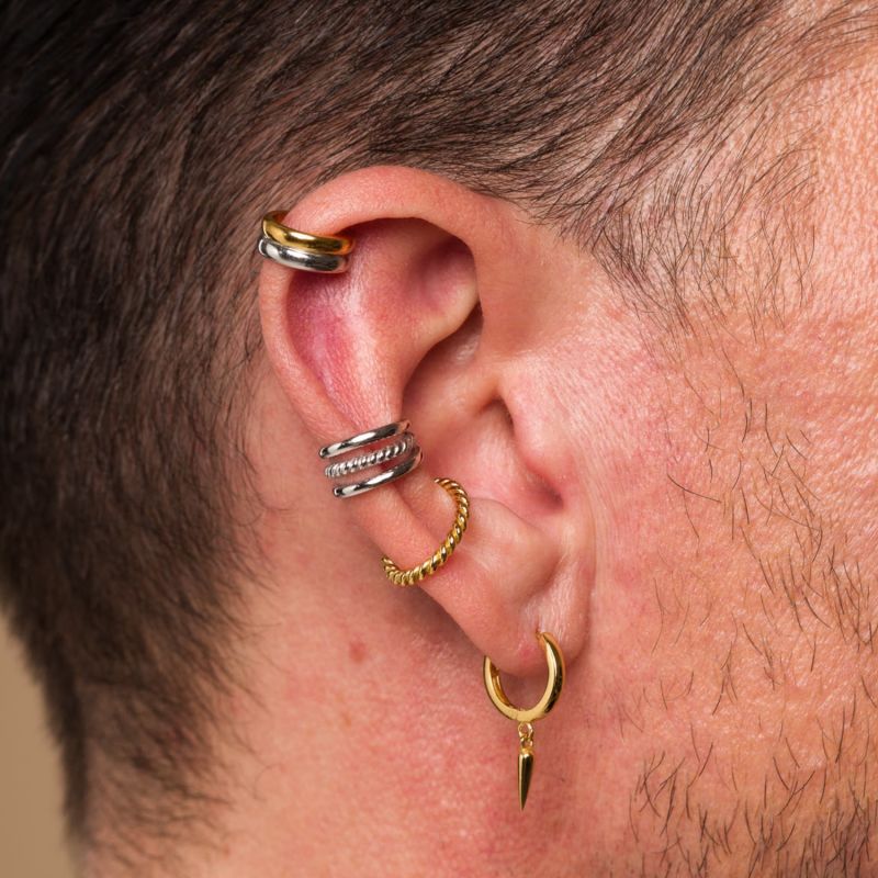 Men s Mixed Metal Small Single Ear Cuff by Scream Pretty