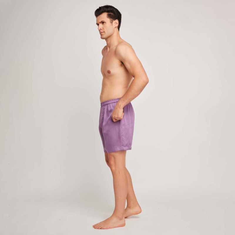 Men's Bamboo Lyocell Boxer Short - Aubergine - Two Pack image