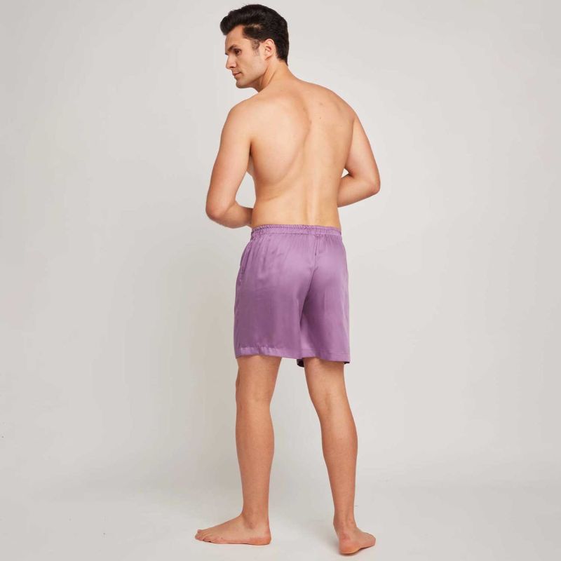 Men's Bamboo Lyocell Boxer Short - Aubergine - Two Pack image